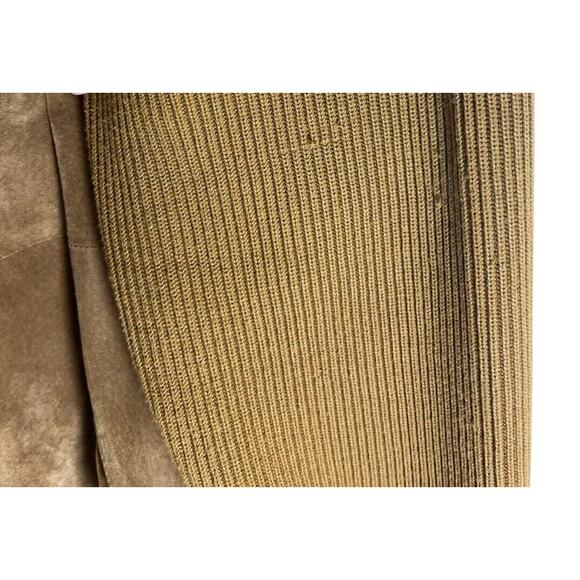 LINEA by Louis Dell'Olio Brown Tan Suede Leather Jacket 1x Beige A8342 Womens - Picture 7 of 12